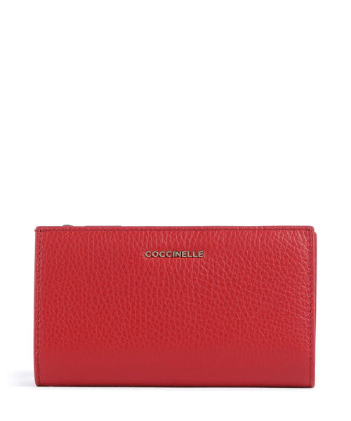 koshelek-coccinelle-metallic-soft-wallet-iz-zernistoi-kozhi-alogo-tsveta-1