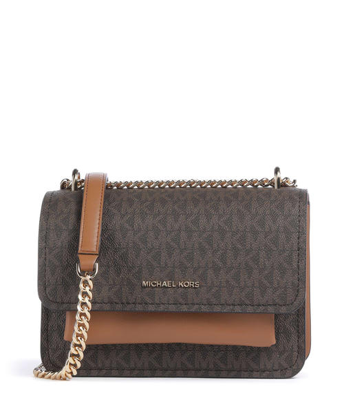 sumka-michael-kors-claire-small-shoulder-bag-iz-iskusstvennoi-kozhi-korichnevaia-zheludevaia