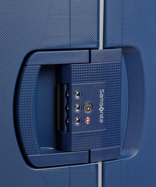Чемодан Samsonite S'Cure (4 колеса), темно-синее, 75 см