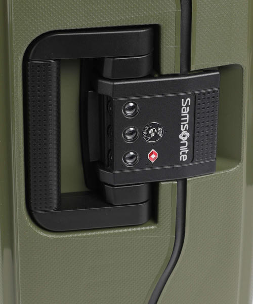 Чемодан Samsonite S'Cure (4 колеса), оливкового цвета, 55 см