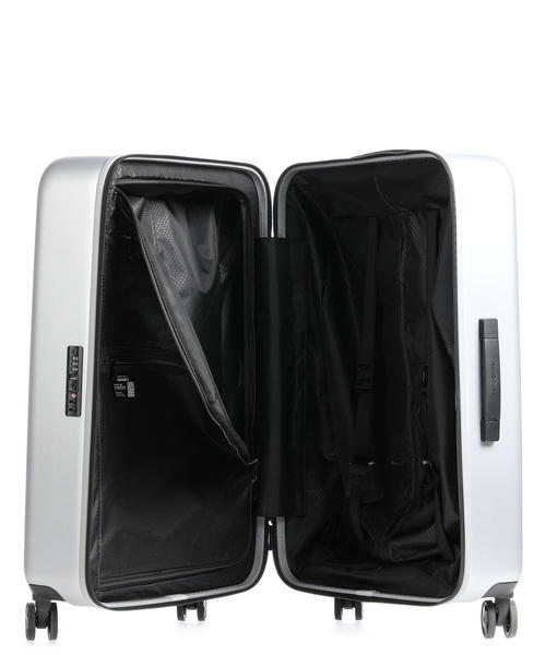 Чемодан Samsonite Quadrix (4 колеса), серебристая, 75 см