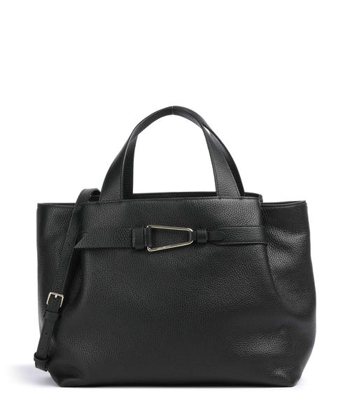 sumka-coccinelle-malory-iz-zernistoi-kozhi-chernogo-tsveta