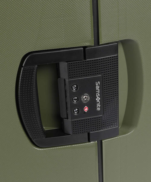 Чемодан Samsonite S'Cure (4 колеса), оливковый, 75 см