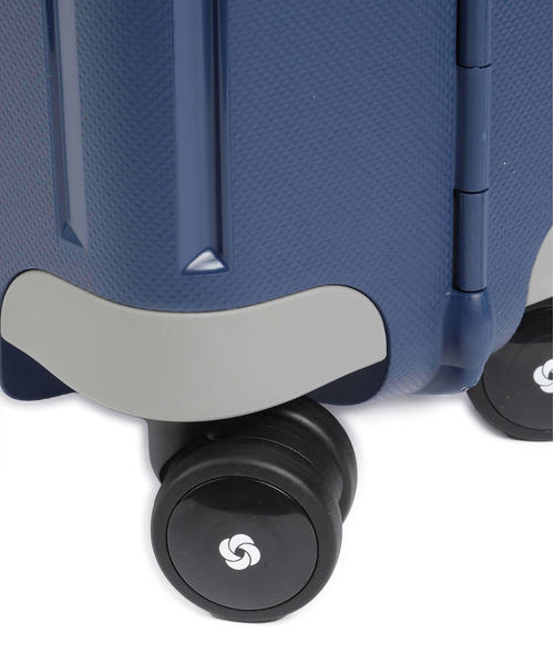 Чемодан Samsonite S'Cure (4 колеса), темно-синее, 55 см