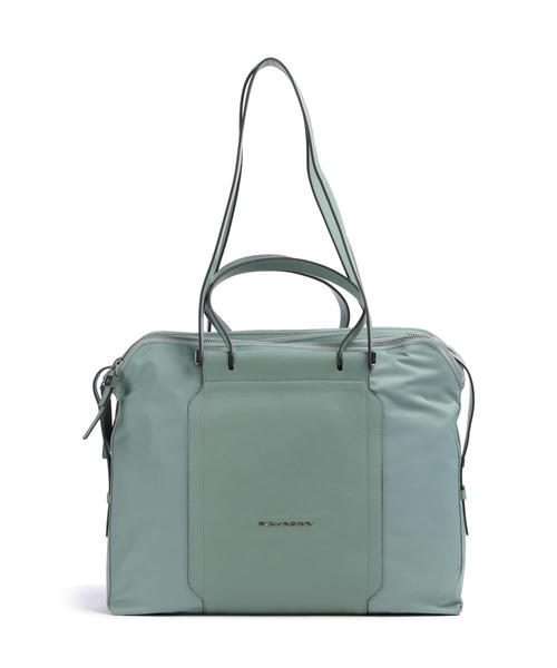 sumka-shopper-piquadro-w92t-14-diuimov-iz-pererabotannogo-neilona-zelenaia