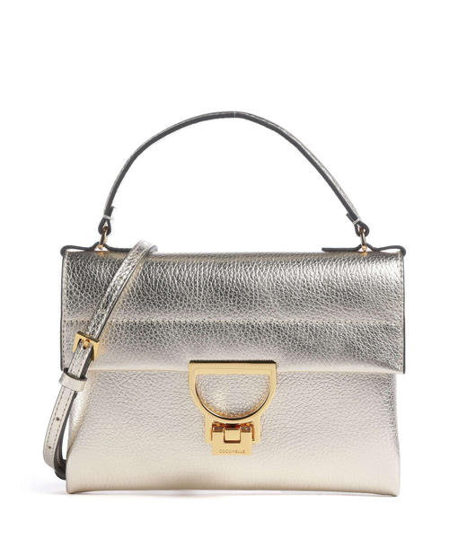 sumka-coccinelle-arlettis-iz-zernistoi-korovei-kozhi-bledno-zolotistogo-tsveta