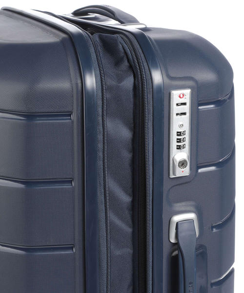 Чемодан Samsonite Flux Exp Spinner (4 колеса), темно-синее, 68 см