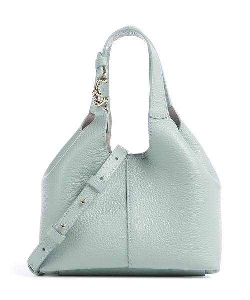 sumka-coccinelle-c-easy-iz-zernistoi-kozhi-biriuzovyi-tsvet