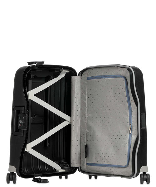 Чемодан Samsonite S'Cure (4 колеса), черный, 55 см