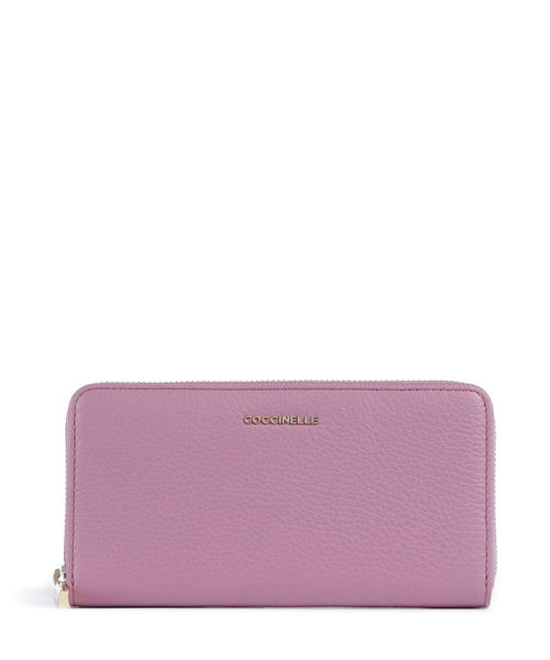 miagkii-metallizirovannyi-koshelek-coccinelle-s-zernistoi-kozhei-i-izobrazheniem-meduzy