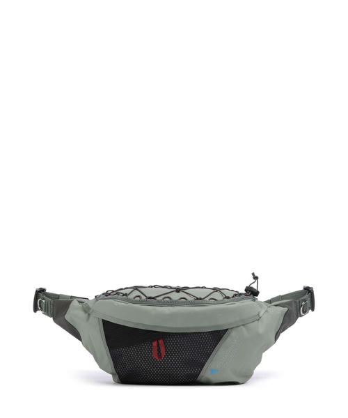 klaettermusen-fimmafaeng-4-0-poiasnaia-sumka-iz-pererabotannogo-poliamida-vytsvetshego-zelenogo-tsveta