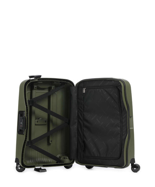 Чемодан Samsonite S'Cure (4 колеса), оливкового цвета, 55 см
