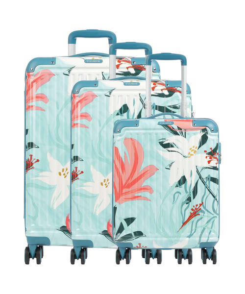 dorozhnaia-sumka-travelite-cruise-suitcase-set-4-kolesa-turkise-lilie-3-pc