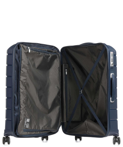 Чемодан Samsonite Flux Exp Spinner (4 колеса), темно-синее, 68 см