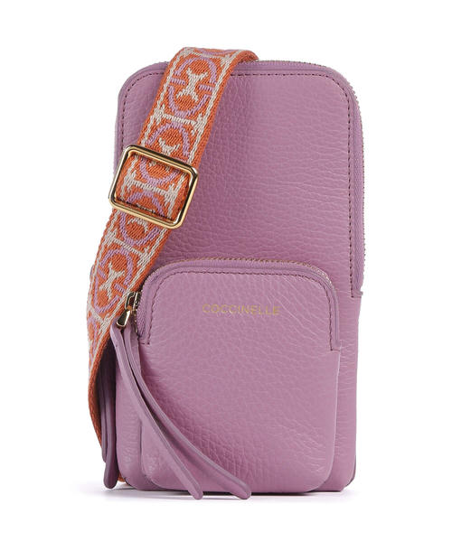 sumka-dlia-telefona-coccinelle-pixie-iz-zernistoi-korovei-kozhi-s-izobrazheniem-meduzy