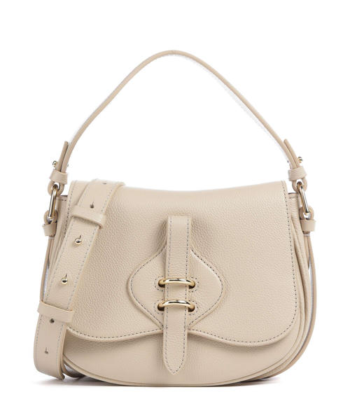 sumka-coccinelle-mavery-iz-zernistoi-kozhi-tsveta-pesochnogo-stekla