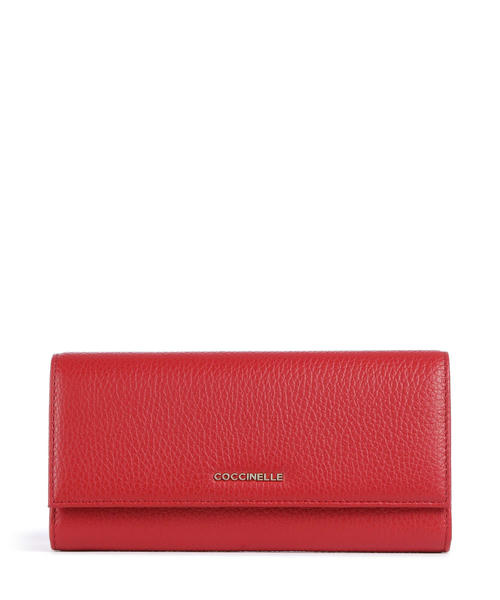 koshelek-coccinelle-metallic-soft-wallet-iz-zernistoi-kozhi-alogo-tsveta-4