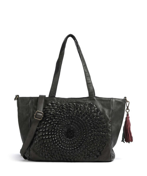 taschendieb-wien-mondweg-2-bolshaia-sumka-iz-zernistoi-korovei-kozhi-zelenogo-tsveta