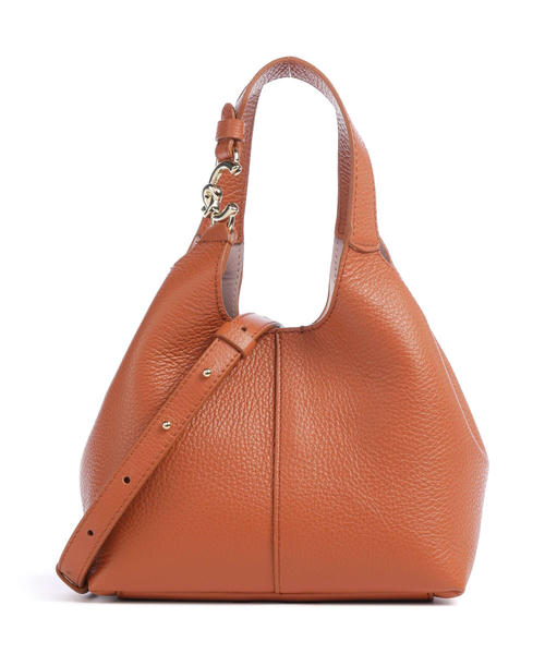 sumka-coccinelle-c-easy-iz-zernistoi-kozhi-s-risunkom-kraba