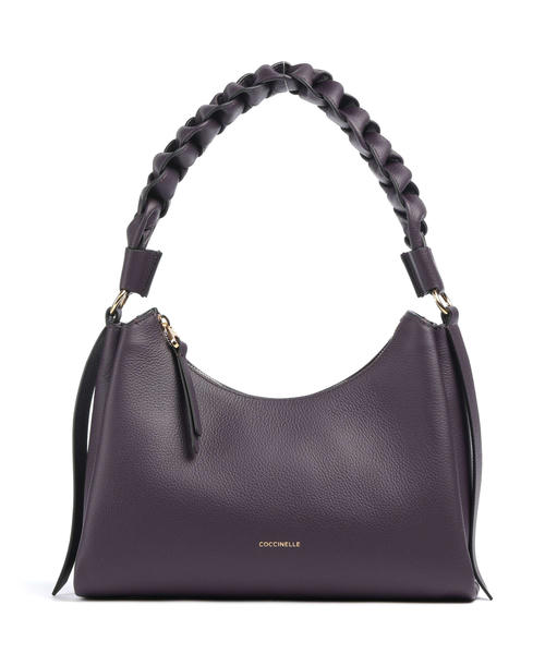 sumka-coccinelle-boheme-grana-double-shoulder-bag-iz-zernistoi-kozhi-tsveta-slivy-rebra