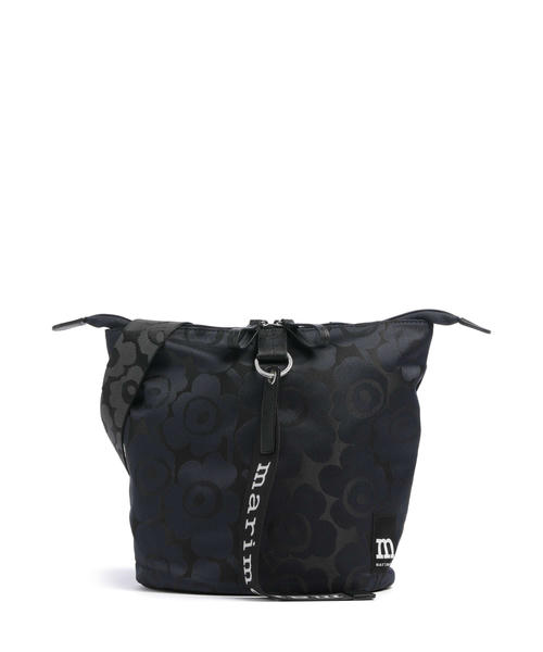 sumka-cherez-plecho-marimekko-unikko-carry-all-poliester-sinii-temno-sinii