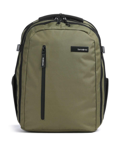 riukzak-dlia-noutbuka-samsonite-roader-m-15-iz-pererabotannogo-poliestera-olivkovyi-tsvet