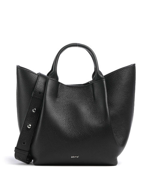 sumka-abro-agave-essential-small-handbag-iz-zernistoi-kozhi-chernaia-s-nikelevym-pokrytiem