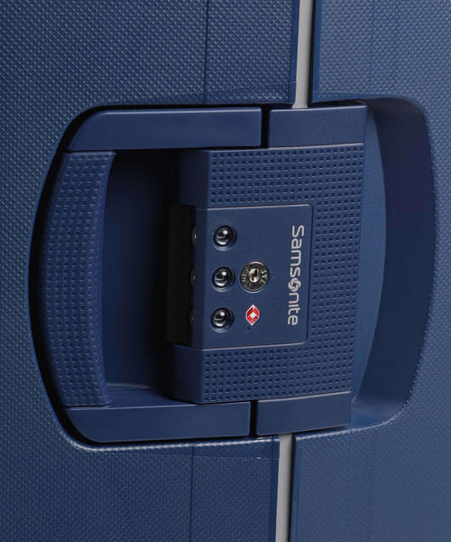 Чемодан Samsonite S'Cure (4 колеса), темно-синее, 69 см