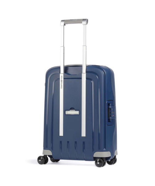 Чемодан Samsonite S'Cure (4 колеса), темно-синее, 55 см