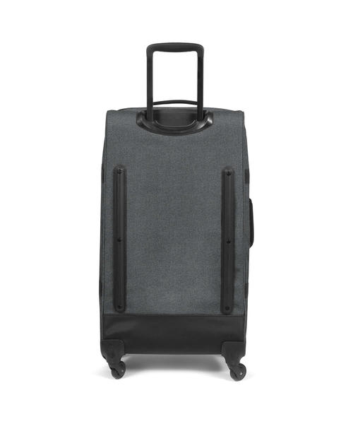 Чемодан Eastpak Trans4 L Spinner (4 колеса), черный джинсовый материал, 75 см