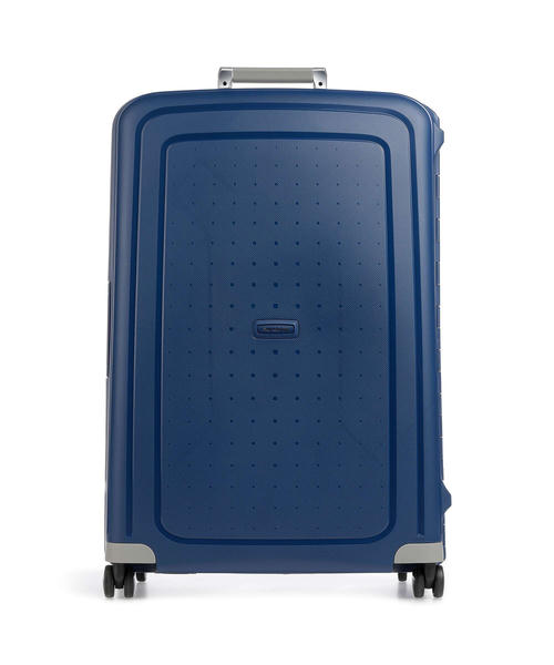 Чемодан Samsonite S'Cure (4 колеса), темно-синее, 75 см