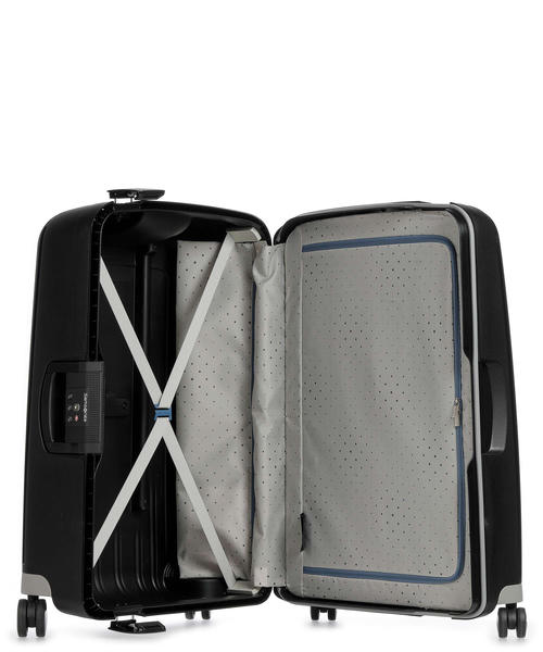 Чемодан Samsonite S'Cure (4 колеса), черный, 69 см